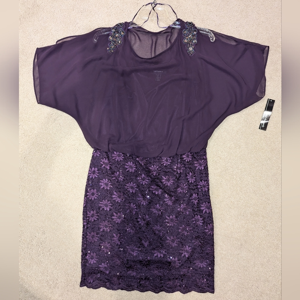 Eggplant cocktail dress
